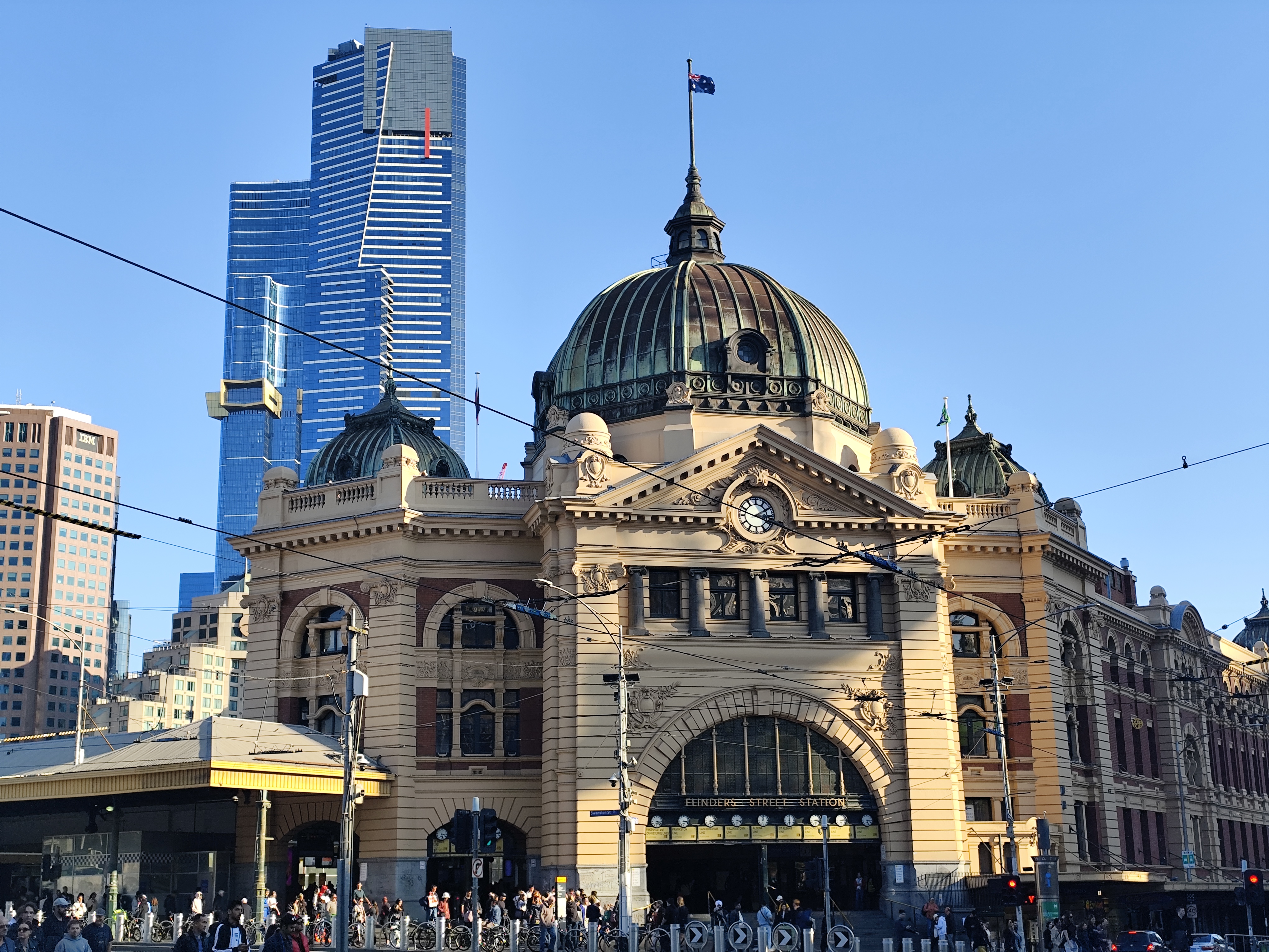 墨尔本市区地标风景